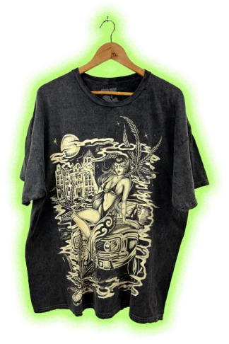 Camiseta washed OOSTERDOK de ANKOR, ilustración de Julia Pascual, vista frontal